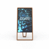 Digital A-stand Element 43" wooden structure, light oak, with monitor - 1