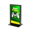 Digital Countertop T Stand with monitor 13”, RAL9005JS - 3