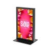 Digital Countertop T Stand with monitor 13”, RAL9005JS - 4
