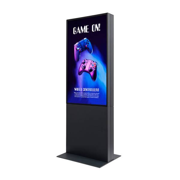 Smart Line Digital Totem Double-Sided with 50" Samsung Screen Black