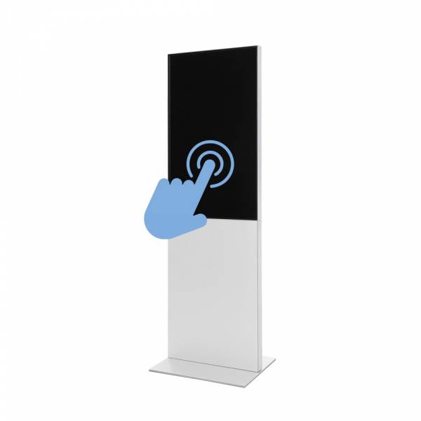 Smart Line Digital Totem With 43" Samsung and Touchscreen White
