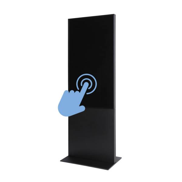 Smart Line Digital Totem With 55" Samsung and Touchscreen Black