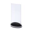 Menu Card Holder with flat pocket and oval base - 0