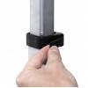 Lockable Tablet holder Free standing Telescopic Tri Grip design - Silver - 3