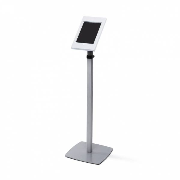 Lockable Ipad Floorstanding Telescopic Silver