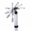 Lockable Tablet holder Free standing Telescopic Tri Grip design - Silver - 1