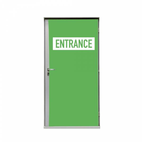 Door Wrap 80 cm Entrance Green English