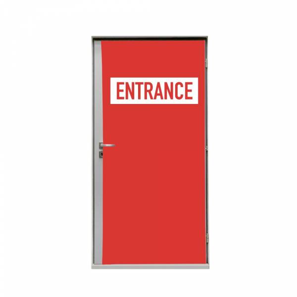 Door Wrap 80 cm Entrance Red English