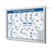 Outdoor Lockable Notice Board LED Topcard - 4