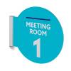 Wall Sign Click 21 x 21 cm - 6