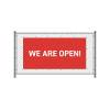 Fence Banner 200 x 100 cm Open Czech Red - 2