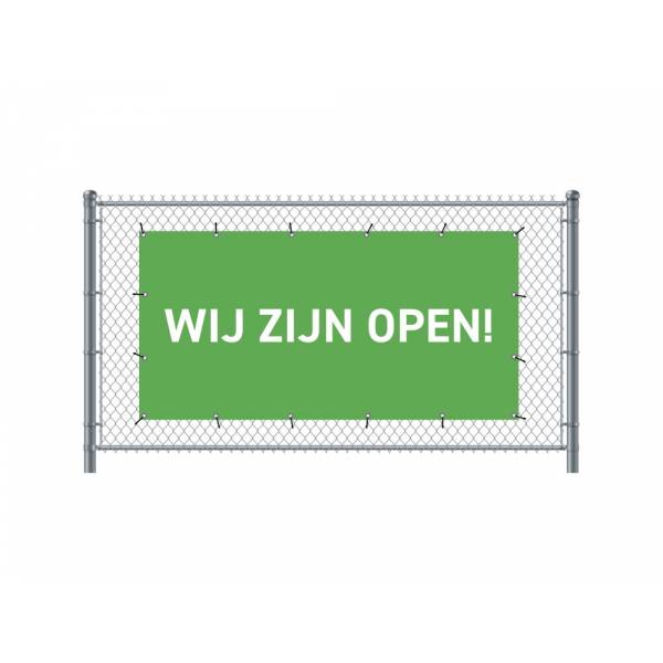 Fence Banner 300 x 140 cm Open Dutch Green