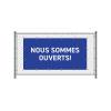 Fence Banner 200 x 100 cm Open English Blue - 11