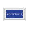Fence Banner 200 x 100 cm Open English Blue - 14