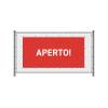 Fence Banner 200 x 100 cm Open German Red - 16