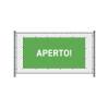 Fence Banner 300 x 140 cm Open French Red - 17