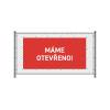 Fence Banner 200 x 100 cm Open German Red - 18