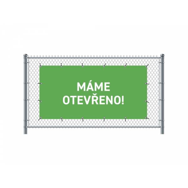 Fence Banner 300 x 140 cm Open Czech Green