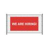 Fence Banner 300 x 140 cm Hiring English Red - 2