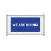 Fence Banner 300 x 140 cm Hiring English Blue - 0