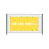 Fence Banner 200 x 100 cm Hiring French Yellow - 3