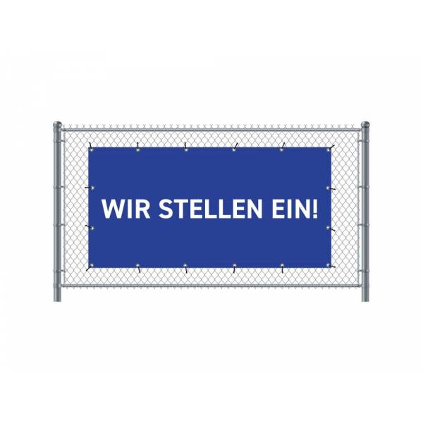 Fence Banner 300 x 140 cm Hiring German Blue