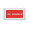 Fence Banner 200 x 100 cm Hiring English Red - 10