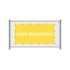 Fence Banner 200 x 100 cm Hiring French Yellow - 12