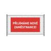 Fence Banner 200 x 100 cm Hiring French Red - 18