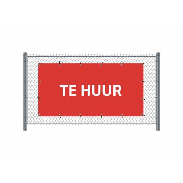 Fence Banner 200 x 100 cm Rent Dutch Red