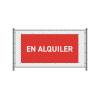 Fence Banner 300 x 140 cm Rent English Red - 5