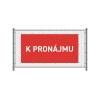 Fence Banner 200 x 100 cm Rent French Red - 1