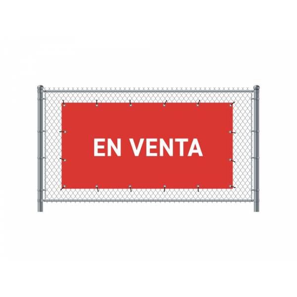Fence Banner 300 x 140 cm Sale Spanish Red