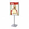 Double-Sided Info Pole with 25mm Snap Frame, Rondo Corner, 70 x 100 cm - 1