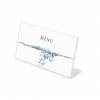 A6 Landscape acrylic L Stand Menu Holder - 1