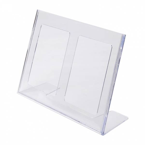 A4 Landscape Leaflet Holder - Menu Stand - Injection moulded