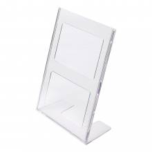 A4 Portrait Leaflet Holder Menu Stand - Injection moulded