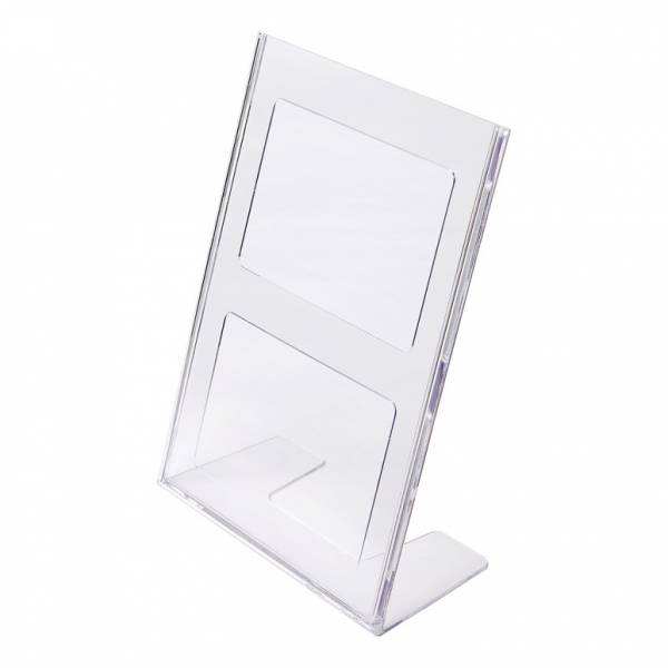 A4 Portrait Leaflet Holder Menu Stand - Injection moulded