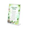 L Menu Stand - White - 1