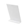 L Menu Stand - White - 5