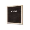 Black Letter Board 60 x 80 cm, black frame - 0