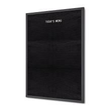 Black Letter Board 60 x 80 cm, black frame