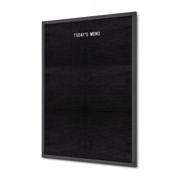 Black Letter Board 60 x 80 cm, black frame