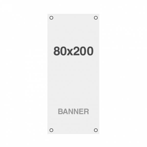 Premium banner print, No Curl 220g / m2, matte finish, 80x200cm