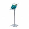 A2 Menu Stand - 25mm snap frame Silver laminate MFC base - 3