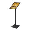 A2 Menu Stand - 25mm snap frame Silver laminate MFC base - 4