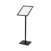A4 Menu Display Stand - 25mm snap frame Silver laminate MFC base - 10
