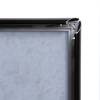A4 Menu Display Stand - 25mm snap frame Silver laminate MFC base - 18