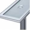 Premium Menu Stand - A4 & A3 Compasso® snap frame in silver - 2