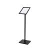 A4 Menu Display Stand - 25mm snap frame Silver laminate MFC base - 13